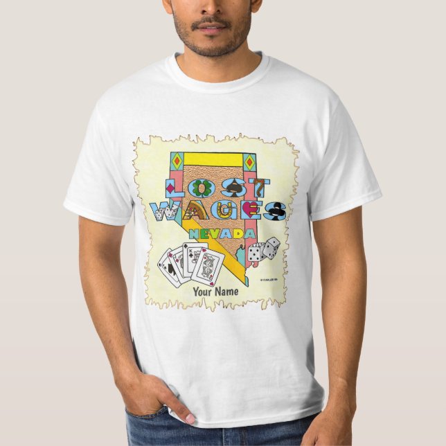 Lost Wages Nevada T Shirt (Framsida)