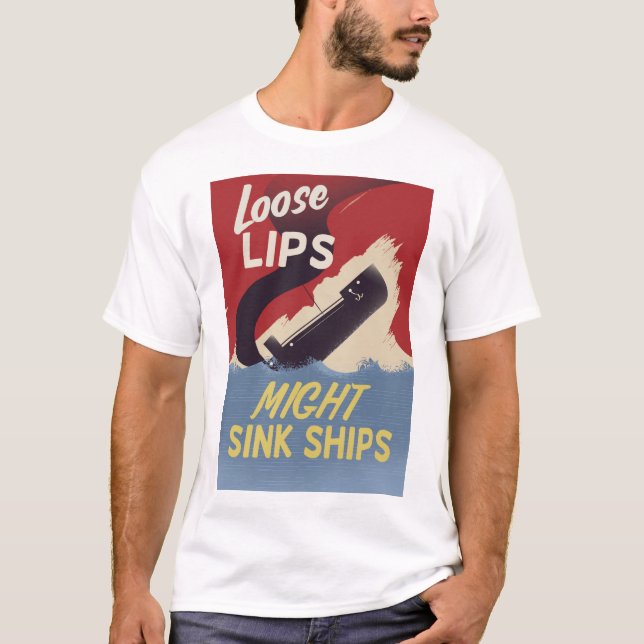 Löstipp kan sänka fartyg tee shirt (Framsida)