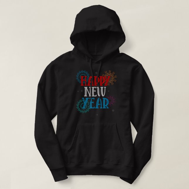  lösu för  Nyårsafton samma Hett Hoodie (Design framsida)