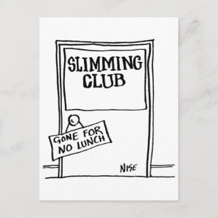 Losvikt. Slimming Klubb-tecken Vykort