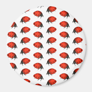 Lot av ladybugs magnet