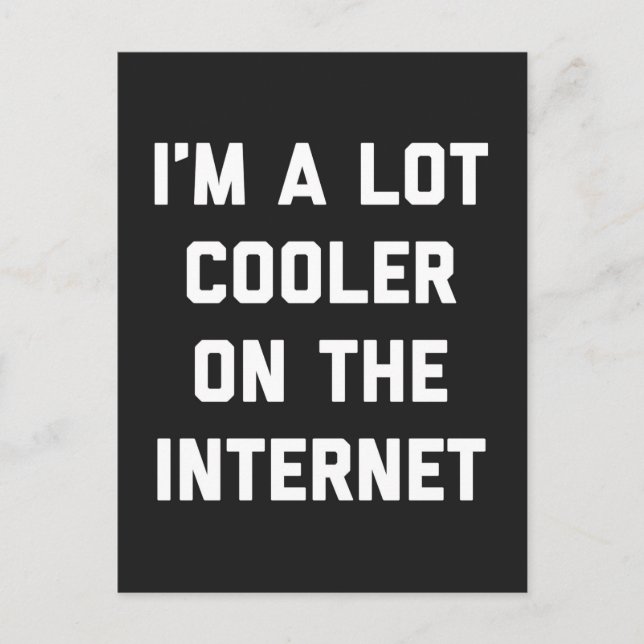 Lot Cooler på en rolig Internetoffert Vykort (Framsida)
