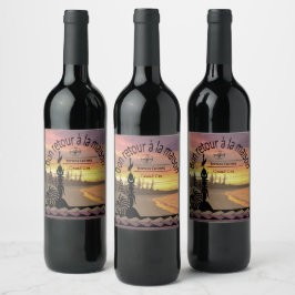 lot d'étiquettes pour Bouteilles de vin Vinflaska Etikett