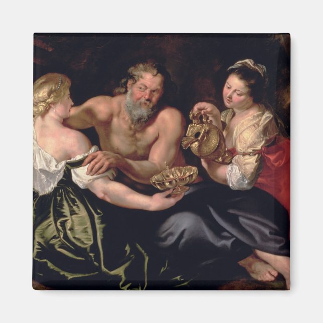 Lot och hans dotter magnet (Framsidan)