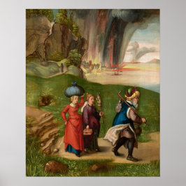 Lot och hans döttrar - Albrecht Dürer Fina konstaf Poster
