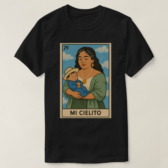 Loteria Card Abuelita - Cielito Lindo T Shirt (Design framsida)