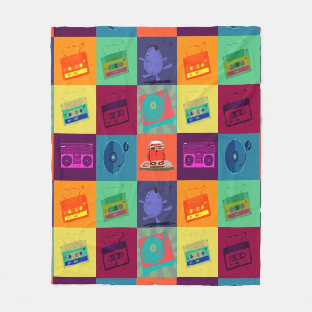 Lotería musical fleecefilt (Framsidan)