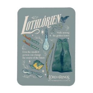 LOTHLORIEN™ Akvarell Collage Grafik Magnet