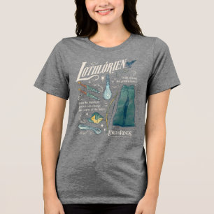 LOTHLORIEN™ Akvarell Collage Grafik T Shirt