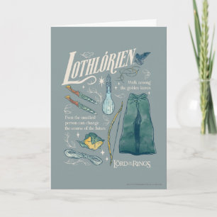 LOTHLORIEN™ Akvarellcollagegrafik Kort