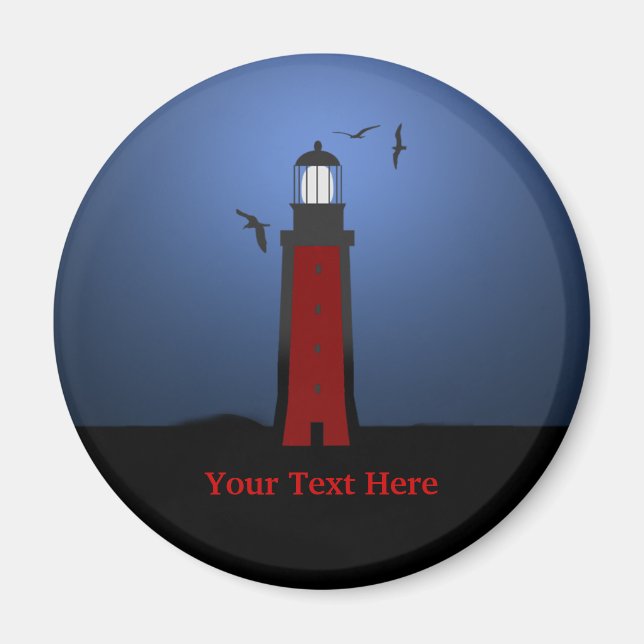 Lothouse Nautical Round Magnet (Framsidan)