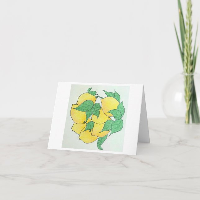 Lot's of Lemons Greeting Card Tack Kort (Framsida)