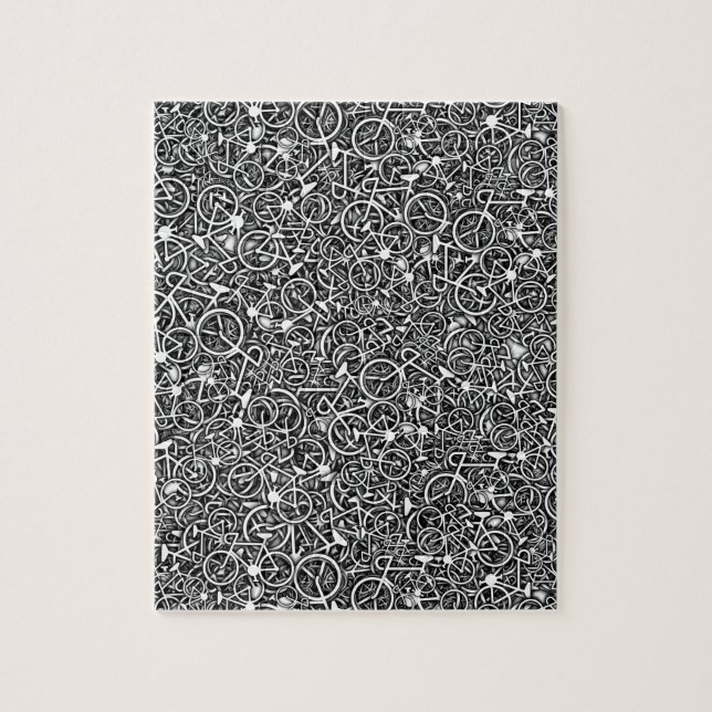 Lotsa Bikes - Cyclistans Tricky Jigszle Puzzle Pussel (Vertikal)