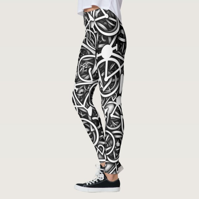 Lotsa cyklar - cyklist damasker leggings (Vänster)