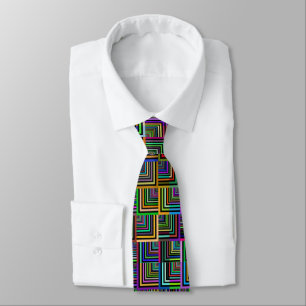 Lotsa Färg Höger Vinkel Manar Tie Slips