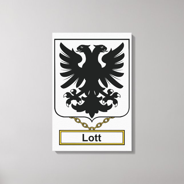 Lott Family Crest Canvastryck (Framsida)
