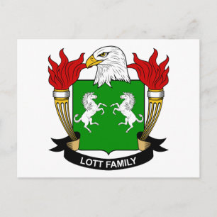 Lott Family Crest Vykort