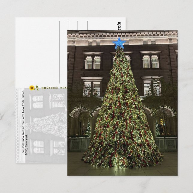 Lotte New York Palace Christmas Tree (2025) -  Vykort (Fram/baksida)