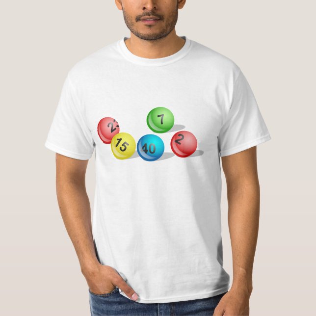 Lotteribollar Tee Shirt (Framsida)