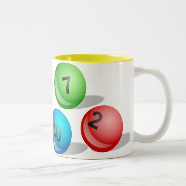 Lotteribollar Två-Tonad Mugg (Höger)
