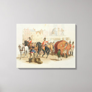 Lotterit rullar, inristat av konstnären, 1805 (a canvastryck