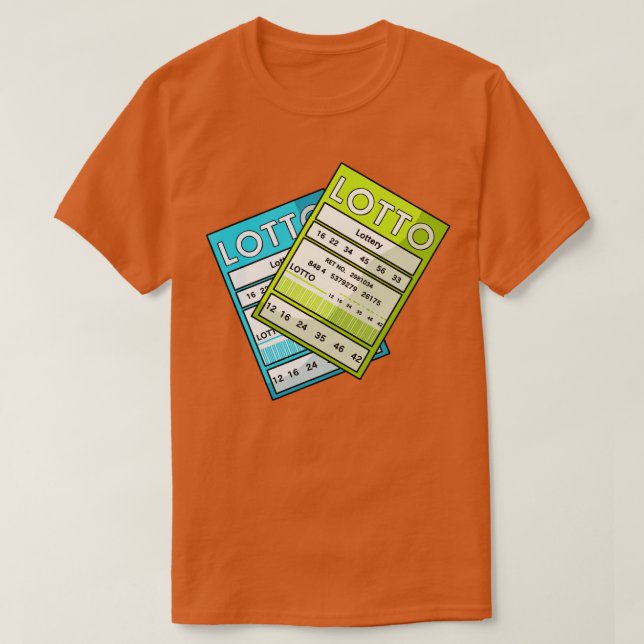 Lottery Biljett Win Winner T Shirt (Design framsida)