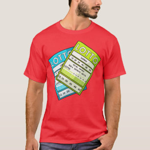 Lottery Biljett Win Winner T Shirt