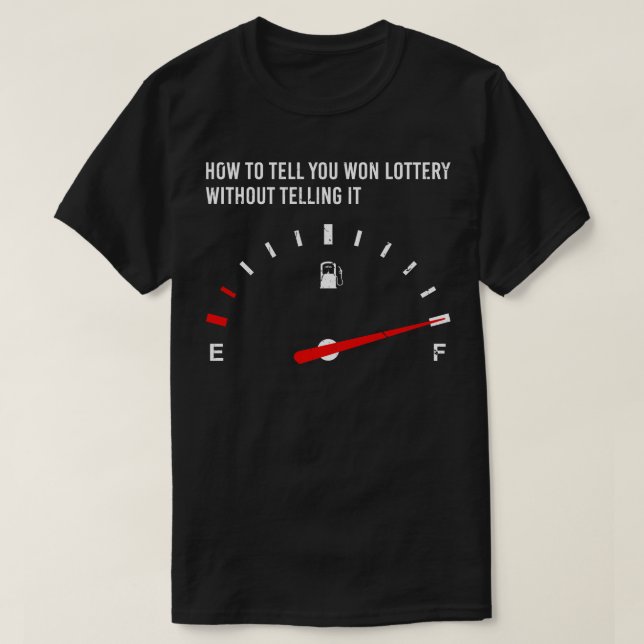 Lottery för Lotto Gambling Roligt Lottery T Shirt (Design framsida)