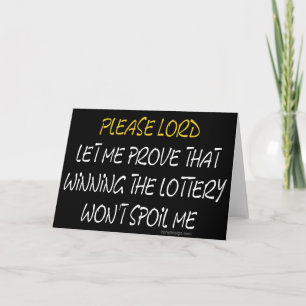 Lottery Humor Kort
