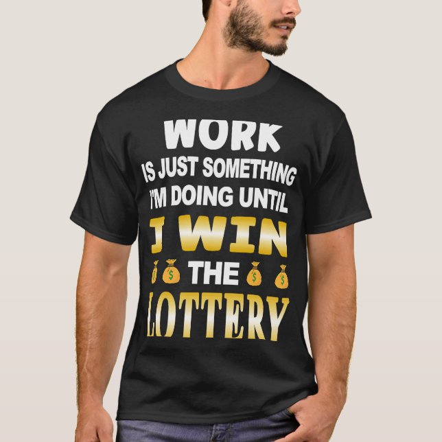 Lottery Jackpot Millions Lottery Numbers Scratch G T Shirt (Framsida)