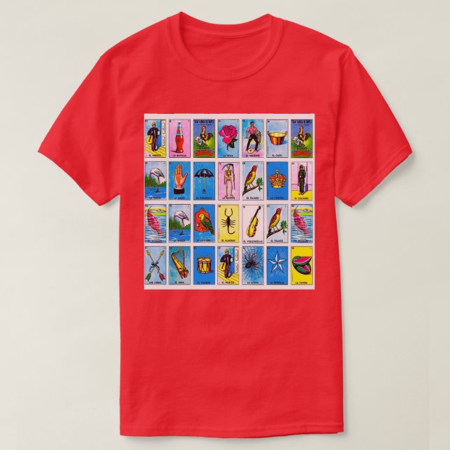 Lottery Mexican Bingo T Shirt (Design framsida)