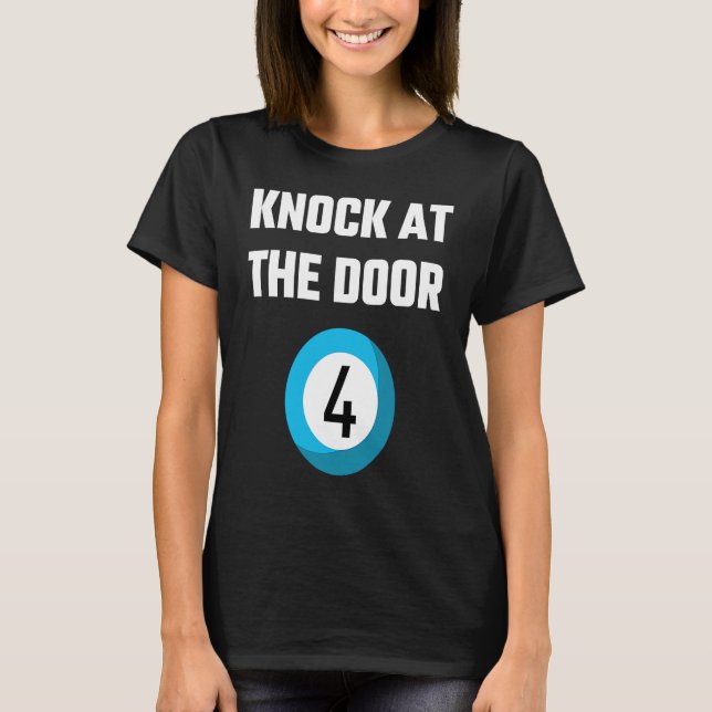 Lottery som säger knä vid dörr fyra valare Slang T Shirt (Framsida)