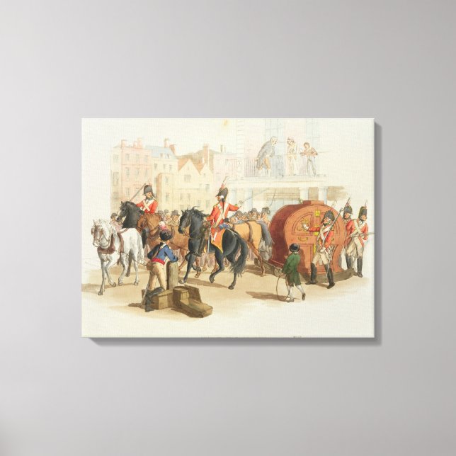 Lottery Wheel, graverad av konstnären, 1805 (a Canvastryck (Framsida)