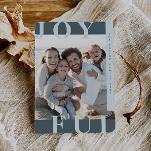 LOTTIE Blue Glatt Modern Family Photo-jul Julkort