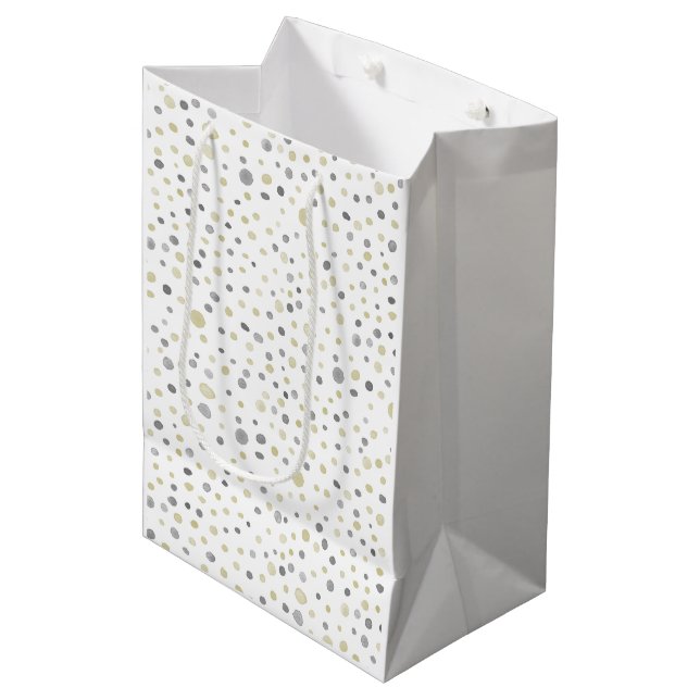 Lottie Confetti Watercolor Dots Gift Bag (Framsidan Vinklad)