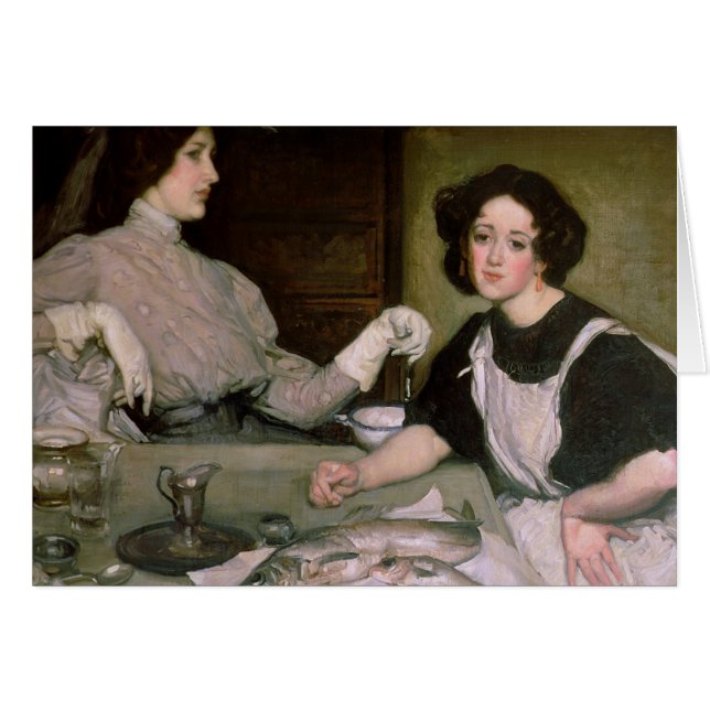 Lottie och damen hälsningskort (Framsidan Horizontal)