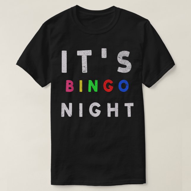 Lotto Bingo spelar sin Bingo Nattspel Hobby T Shirt (Design framsida)