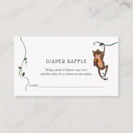 Lotttricket för blöjor i djungeltema för baby show tilläggskort