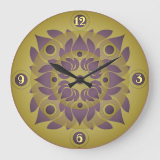 Lotus Acrylic Wall Clock Stor Klocka