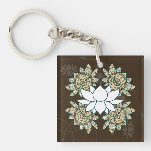 Lotus akrylic Keychain (Framsidan)