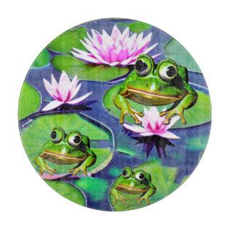 Lotus and Lily Pad Frogs
