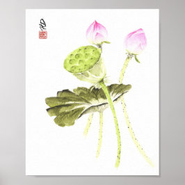 Lotus av tyst gryning poster
