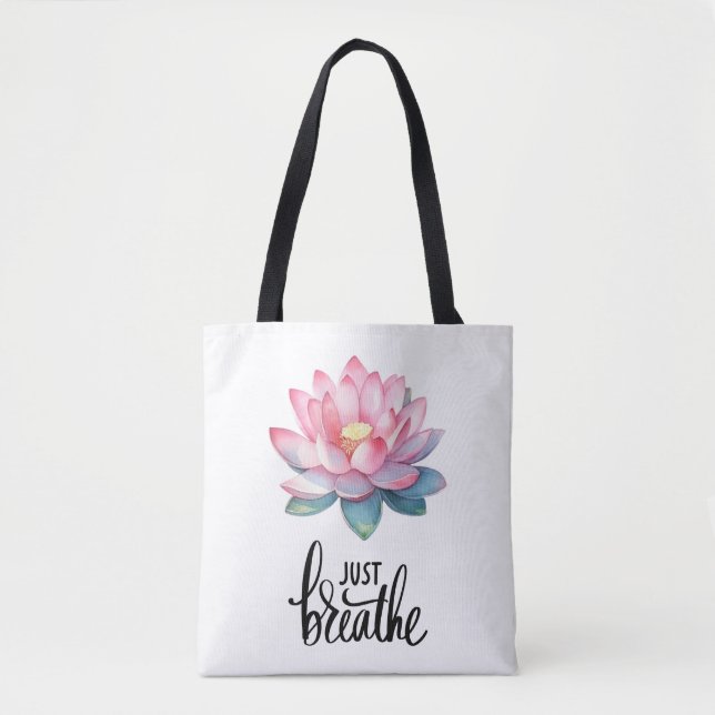LOTUS BARA BREATHE CANVAS TOTE BAG TYGKASSE (Framsida)