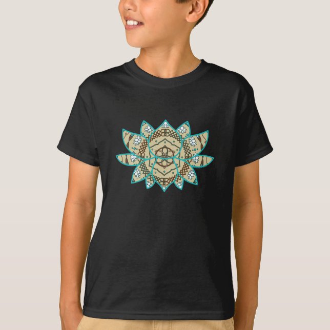 Lotus Barn och Baby Mörk Shirt T (Framsida)