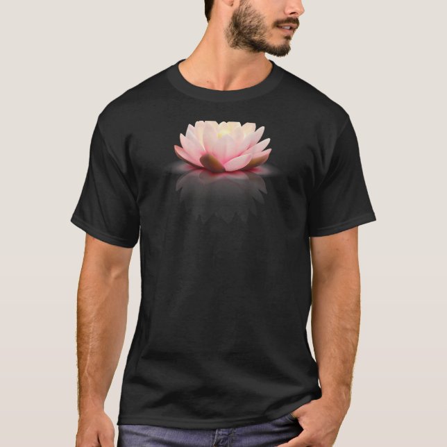 Lotus  Best Yoga Backprint 4 T Shirt (Framsida)