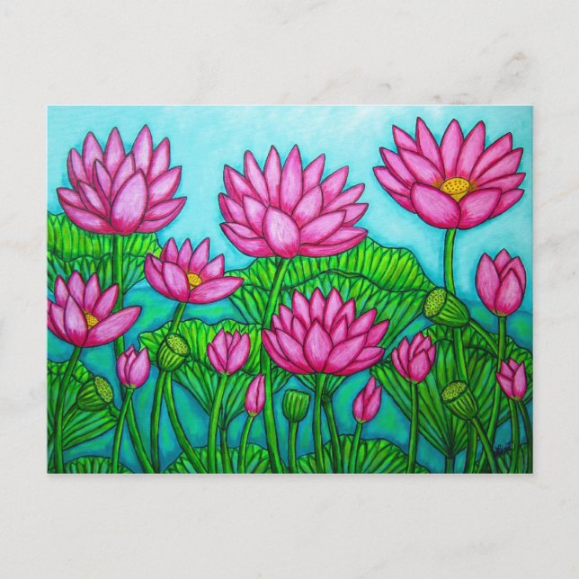 Lotus Bliss Postcard Vykort (Framsida)