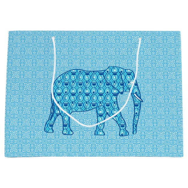 Lotus blomelefant - turkos (Framsidan)