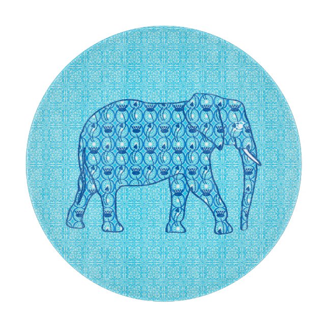 Lotus blomelefant - turkos (Framsidan)