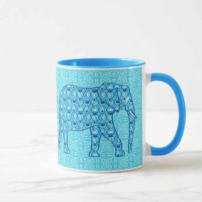 Lotus blomelefant - turkos mugg (Höger)