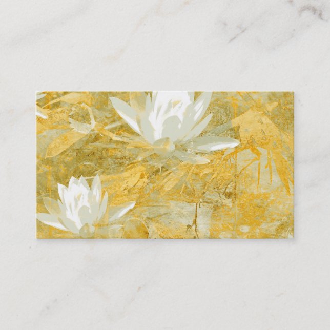 lotus blomkrage art visitkort (Framsida)